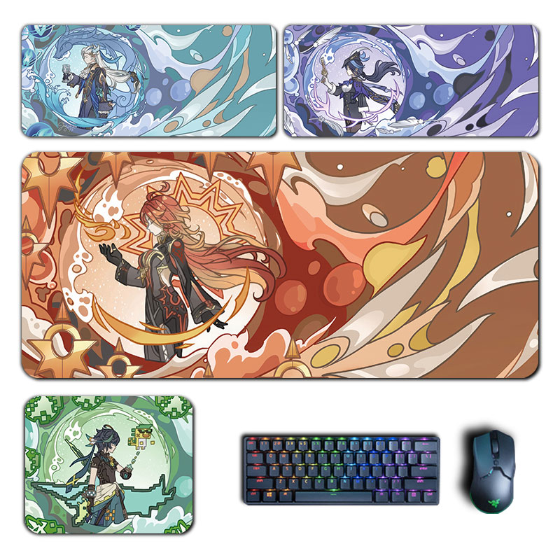 Gaming Accessories Japan - Аниме Genshin ударный коврик для мыши