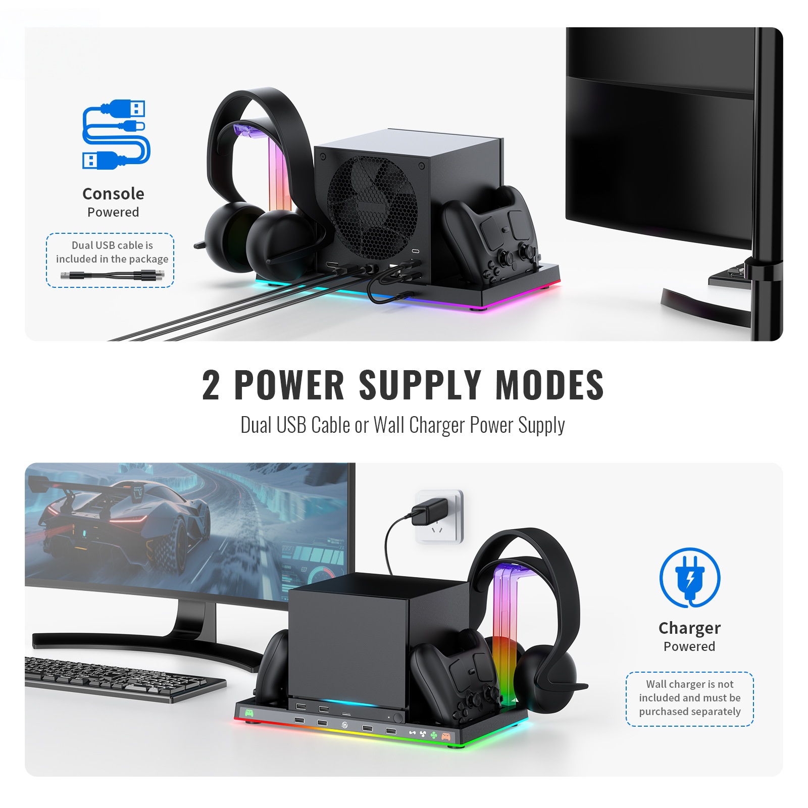 Универсальная док-станция для  – обзор и цена Headset Stand Rgb