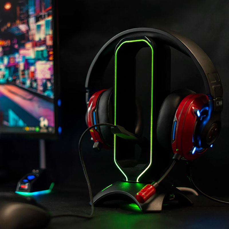 Подставка для гарнитуры RGB с  – обзор и цена Headset Stand Rgb