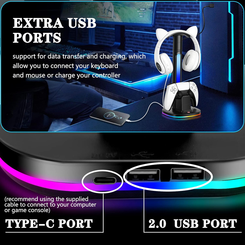 Зарядная станция с контроллеро – обзор и цена Headset Stand Rgb