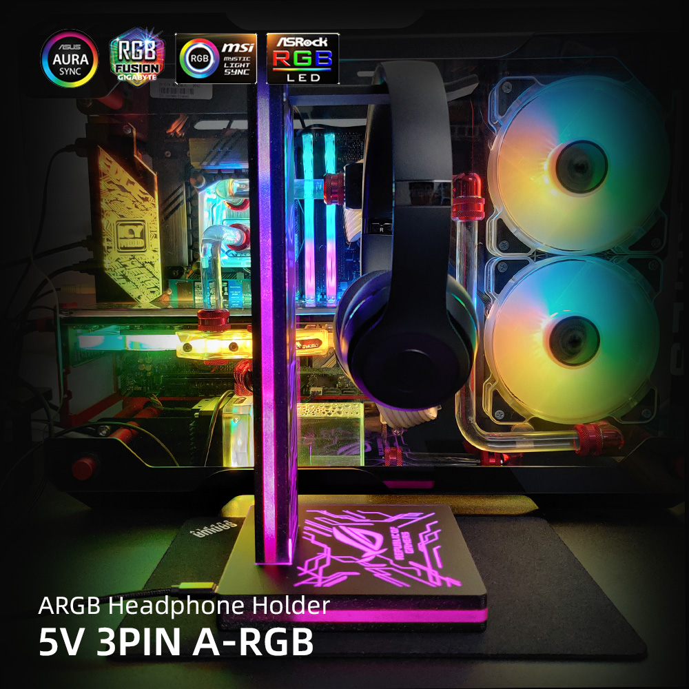 Держатель для наушников ARGB с – обзор и цена Headset Stand Rgb